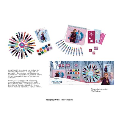Детски рисувателен комплект 1 м, FROZEN, Елза и Анна, FR0660, момиче, многоцветен FR0660 Детски рисувателен комплект 1 м, FROZEN, Елза и Анна, FR0660, момиче, многоцветен FR0660