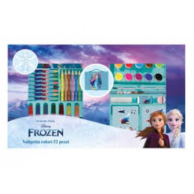 Disney, рисувателен комплект, куфарче, FROZEN , Елза и Анна, 52 ел., FR0826, момиче, многоцветен FR0826