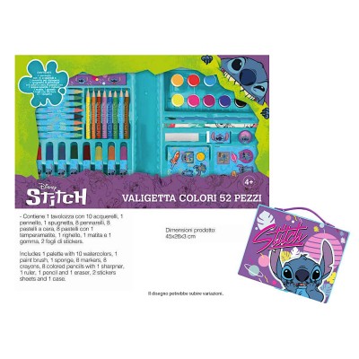 Disney, рисувателен комплект, куфарче, STITCH , 52 ел., LST0826, момиче, многоцветен LST0826 Disney, рисувателен комплект, куфарче, STITCH , 52 ел., LST0826, момиче, многоцветен LST0826
