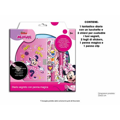 Disney Детски таен дневник MINNIE Mouse с невидима химикалка, MIN0822, момиче, розово, многоцветен MIN0822 Disney Детски таен дневник MINNIE Mouse с невидима химикалка, MIN0822, момиче, розово, многоцветен MIN0822