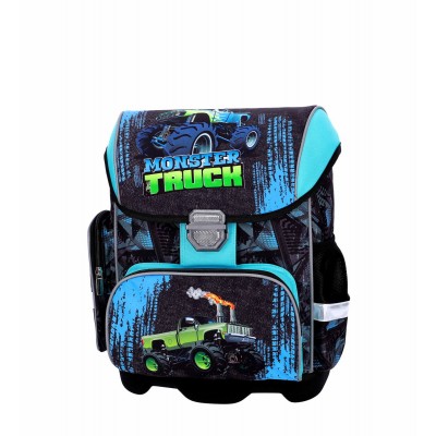 ABC123 Ученическа ергономична раница MONSTER TRUCK Комплект 3 в 1, 8709447, за момче 8709447