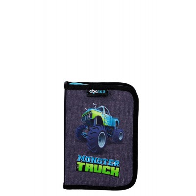 ABC123 Ученическа ергономична раница MONSTER TRUCK Комплект 3 в 1, 8709447, за момче 8709447