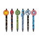 PASO AVENGERS химикалка 6 цвята с емблема, AV23DD-3535D, многоцветна AV23DD-3535D PASO AVENGERS химикалка 6 цвята с емблема, AV23DD-3535D, многоцветна AV23DD-3535D