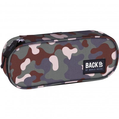BackUp Ученически несесер овален, Camouflage 88652, празен, милитъри, момче 88652 BackUp Ученически несесер овален, Camouflage 88652, празен, милитъри, момче 88652