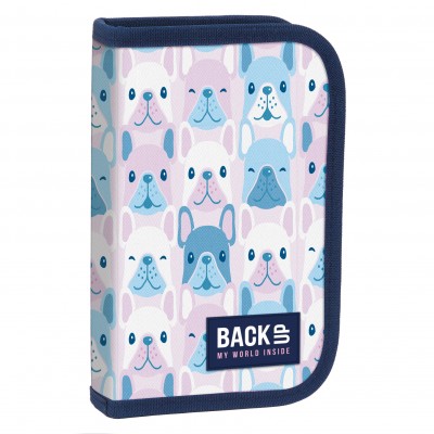 BackUp Ученически несесер Buldog, 1 цип, зареден, 88973, многоцветен, момиче 88973 BackUp Ученически несесер Buldog, 1 цип, зареден, 88973, многоцветен, момиче 88973