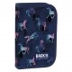 BackUp Ученически несесер Horses / Коне /, 1 цип, зареден, 89031, син, многоцветен. момиче 89031 BackUp Ученически несесер Horses / Коне /, 1 цип, зареден, 89031, син, многоцветен. момиче 89031