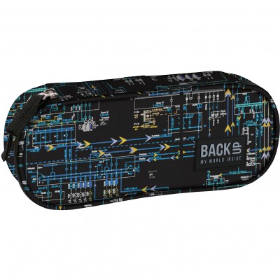 BackUP овален Несесер Cyber Sound, 99986, 6 A 46, черен, многоцветен 99986 BackUP овален Несесер Cyber Sound, 99986, 6 A 46, черен, многоцветен 99986
