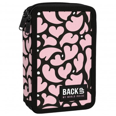 BackUP Несесер Hearts, 2 отеделния, 93632, 6 DW 37, ПЪЛЕН, момиче, черно и розово 93632 BackUP Несесер Hearts, 2 отеделния, 93632, 6 DW 37, ПЪЛЕН, момиче, черно и розово 93632