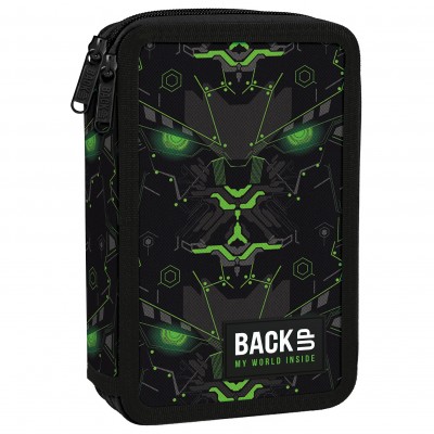 BackUP Несесер с 2 отделния Monster Green, 100385, 6 DW 59, ПЪЛЕН, черно и зелено 100385 BackUP Несесер с 2 отделния Monster Green, 100385, 6 DW 59, ПЪЛЕН, черно и зелено 100385