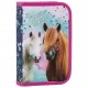 Derform Ученически несесер 1 цип, Horses 23, Коне, празен, 87594, за момиче, многоцветен 87594 Derform Ученически несесер 1 цип, Horses 23, Коне, празен, 87594, за момиче, многоцветен 87594