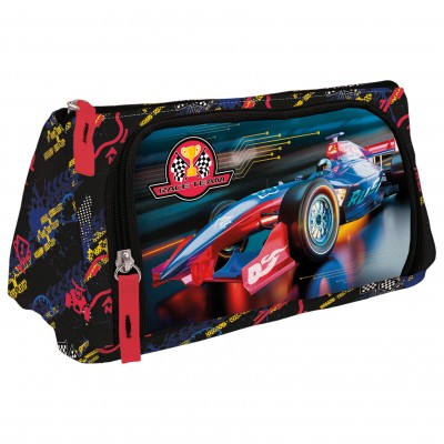 Derform, Ученически несесер овален RACE TEAM 10, 97807, момче, многоцветен. 97807 Derform, Ученически несесер овален RACE TEAM 10, 97807, момче, многоцветен. 97807