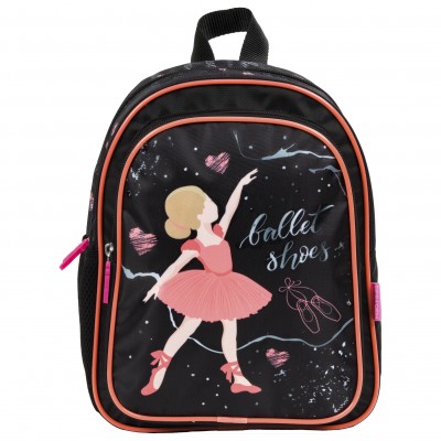 DERFORM Детска раница BALLET 11 / Балет /, 96084, момиче, черна, многоцветна 96084