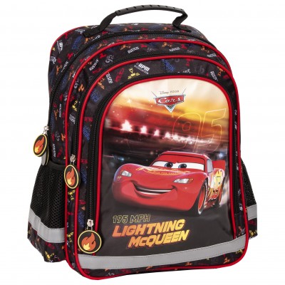 Derform Ергономична Ученическа раница Cars 50, Колите, 87990 , 3 отделения, момче, черно и червено 87990 Derform Ергономична Ученическа раница Cars 50, Колите, 87990 , 3 отделения, момче, черно и червено 87990