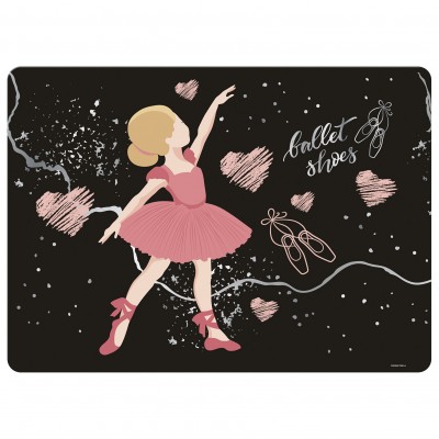 Derform Подложка за бюро BALLET 11 , / Балет / , : 96527, черна, многоцветна, ламиниранa, момиче 96527 Derform Подложка за бюро BALLET 11 , / Балет / , : 96527, черна, многоцветна, ламиниранa, момиче 96527