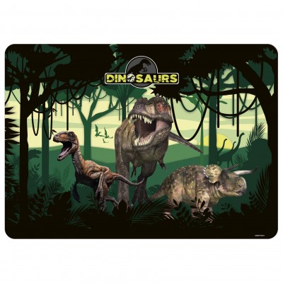Derfrom Подложка за бюро картон Dinosaur, Динозавър, 81967, за момче, многоцветна 81967 Derfrom Подложка за бюро картон Dinosaur, Динозавър, 81967, за момче, многоцветна 81967