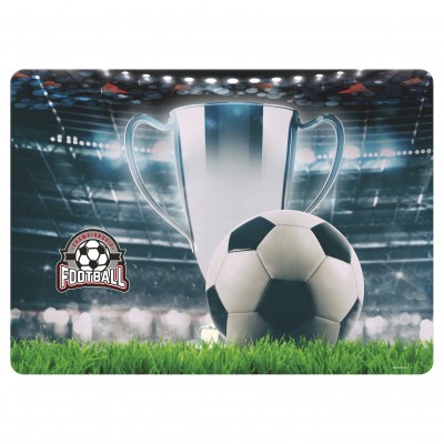 Derform Подложка ламинирана за бюро, Football 18, Футбол, 96619, синя за момче 96619