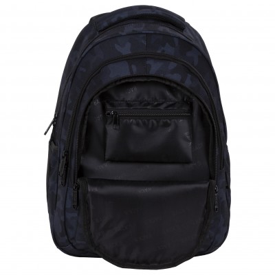 BackUp Ергономична Ученическа раница Black Camouflage, 83213, 4 отделения, универсална 83213 BackUp Ергономична Ученическа раница Black Camouflage, 83213, 4 отделения, универсална 83213