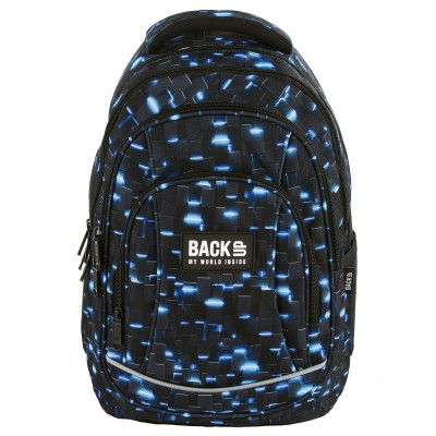 BackUP Ученическа раница Lights, 7 A 44, T 701528, момче, многоцветна 701528 BackUP Ученическа раница Lights, 7 A 44, T 701528, момче, многоцветна 701528