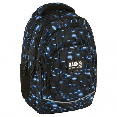 BackUP Ученическа раница Lights, 7 A 44, T 701528, момче, многоцветна 701528 BackUP Ученическа раница Lights, 7 A 44, T 701528, момче, многоцветна 701528