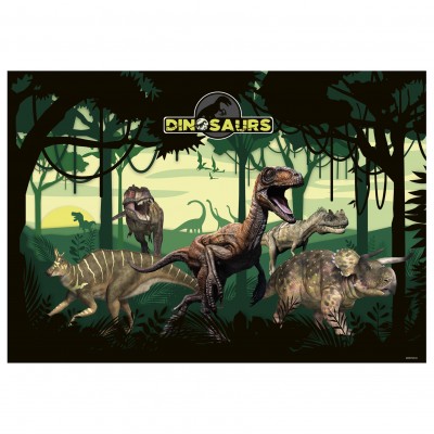 Derfrom Подложка за бюро ламинирана, Dinosaur Динозавър, 81851, за момче, многоцветна 81851 Derfrom Подложка за бюро ламинирана, Dinosaur Динозавър, 81851, за момче, многоцветна 81851