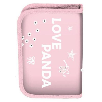 Paso Несесер с 1 цип PANDA, празен, PP22AD-001BW, розов, за момиче PP22AD-001BW Paso Несесер с 1 цип PANDA, празен, PP22AD-001BW, розов, за момиче PP22AD-001BW