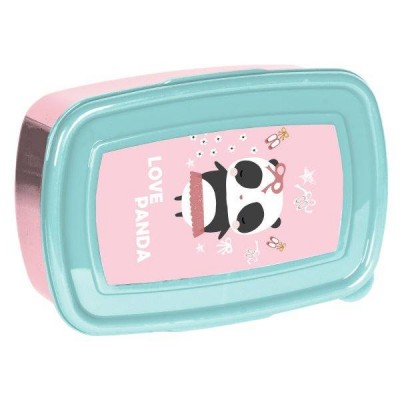 Paso Кутия за храна PANDA, PP22AD-3022, зелено и розово, за момиче PP22AD-3022 Paso Кутия за храна PANDA, PP22AD-3022, зелено и розово, за момиче PP22AD-3022