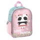 Paso Детска раница PANDA , PP22AD-303, зелено и  розово, за момиче PP22AD-303