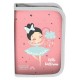 Paso Несесер с 1 цип BALLERINA, Балерина пълен, PP22BC-001, розово и сиво, за момиче PP22BC-001 Paso Несесер с 1 цип BALLERINA, Балерина пълен, PP22BC-001, розово и сиво, за момиче PP22BC-001