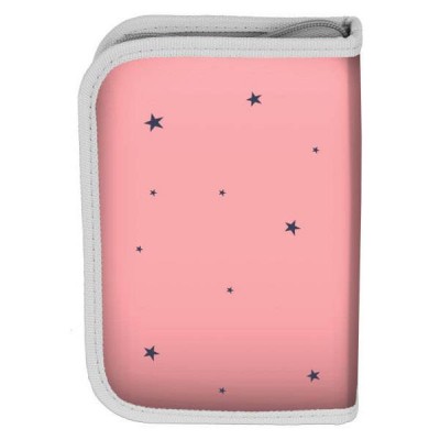 Paso Несесер с 1 цип BALLERINA, празен, PP22BC-001BW, розово и сиво, за момиче PP22BC-3021 Paso Несесер с 1 цип BALLERINA, празен, PP22BC-001BW, розово и сиво, за момиче PP22BC-3021