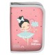 Paso Несесер с 1 цип BALLERINA, празен, PP22BC-001BW, розово и сиво, за момиче PP22BC-3021 Paso Несесер с 1 цип BALLERINA, празен, PP22BC-001BW, розово и сиво, за момиче PP22BC-3021