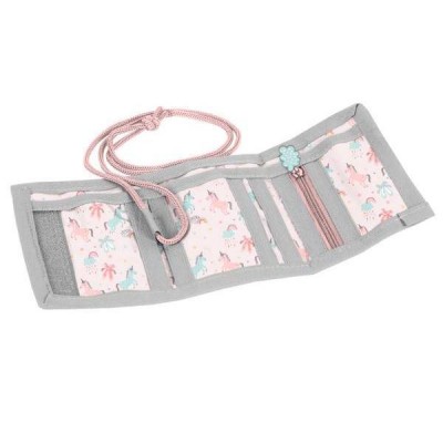 Paso Детско портмоне BALLERINA, PP22BC-002, сиво и розово, за момиче PP22BC-002 Paso Детско портмоне BALLERINA, PP22BC-002, сиво и розово, за момиче PP22BC-002