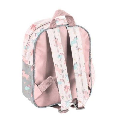 Paso Детска раница BALLERINA, PP22BC-303,  с еднорог, розово и сиво, за момиче PP22BC-303