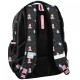 Paso Ученическа ергономична раница UNICORN BLACK, 3 отделения PP22UN-2706 за момиче PP22UN-2706