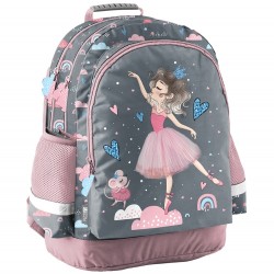 Paso Ергономична Ученическа раница Ballerina, PP23BA-116, сива