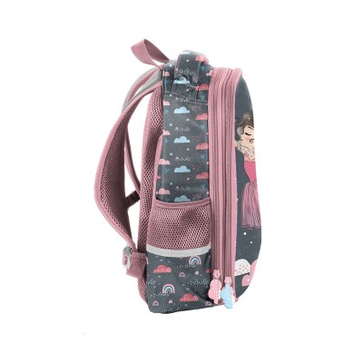 Paso Ученическа ергономична раница BALLERINA, твърдо лице, PP23BA-565, сива, многоцветна, за момиче PP23BA-565 Paso Ученическа ергономична раница BALLERINA, твърдо лице, PP23BA-565, сива, многоцветна, за момиче PP23BA-565