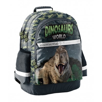 Paso Ученическа ергономична раница Dinosaur, Динозавър, 3 отделения PP23DZ-116, за момче PP23DZ-116 Paso Ученическа ергономична раница Dinosaur, Динозавър, 3 отделения PP23DZ-116, за момче PP23DZ-116