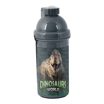 Paso Бутилка за вода Dinosaur, Динозавър, PP23DZ-3021, 0.5л. за момче, черно и зелено PP23DZ-3021 Paso Бутилка за вода Dinosaur, Динозавър, PP23DZ-3021, 0.5л. за момче, черно и зелено PP23DZ-3021