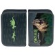 Paso Ученически несесер с 1 цип Dinosaur, Динозавър, пълен, PP23DZ-P001, за момче, в черно и зелено PP23DZ-P001 Paso Ученически несесер с 1 цип Dinosaur, Динозавър, пълен, PP23DZ-P001, за момче, в черно и зелено PP23DZ-P001