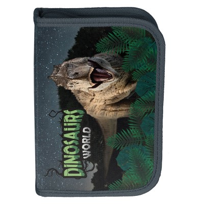 Paso Ученически несесер с 1 цип Dinosaur, Динозавър, празен, PP23DZ-P001BW, за момче, син PP23DZ-P001BW Paso Ученически несесер с 1 цип Dinosaur, Динозавър, празен, PP23DZ-P001BW, за момче, син PP23DZ-P001BW
