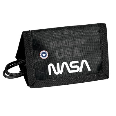 Paso Портмоне с връзка NASA, PP23SA-002, за момче, черно PP23SA-002 Paso Портмоне с връзка NASA, PP23SA-002, за момче, черно PP23SA-002