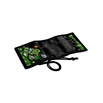 Paso Портмоне с връзка Gamer, PP23XL-002, за момче, черно и зелено PP23XL-002 Paso Портмоне с връзка Gamer, PP23XL-002, за момче, черно и зелено PP23XL-002