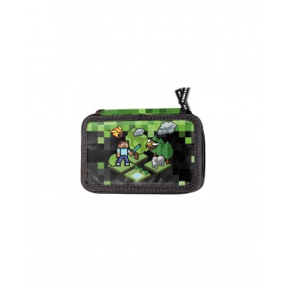 Paso Ученически несесер с 3 ципа Gamer, пълен, PP23XL-023, за момче, черно и зелено PP23XL-023 Paso Ученически несесер с 3 ципа Gamer, пълен, PP23XL-023, за момче, черно и зелено PP23XL-023