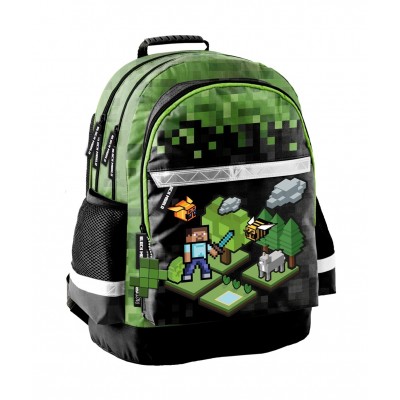 Paso Ученическа ергономична раница Gamer, 3 отделения PP23XL-116, за момче, черно и зелено PP23XL-116 Paso Ученическа ергономична раница Gamer, 3 отделения PP23XL-116, за момче, черно и зелено PP23XL-116
