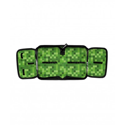 Paso Ученически несесер с 1 цип Gamer, пълен, PP23XL-P001BW, за момче, черно и зелено PP23XL-P001BW Paso Ученически несесер с 1 цип Gamer, пълен, PP23XL-P001BW, за момче, черно и зелено PP23XL-P001BW
