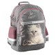 PASO Ученическа ергономична раница CAT, коте, PP24AW-116, момиче, сиво и розово PP24AW-116 PASO Ученическа ергономична раница CAT, коте, PP24AW-116, момиче, сиво и розово PP24AW-116