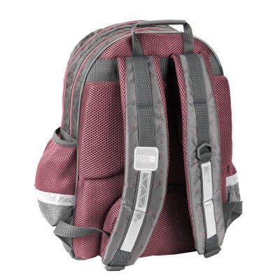 PASO Ученическа ергономична раница CAT, коте, PP24AW-116, момиче, сиво и розово PP24AW-116 PASO Ученическа ергономична раница CAT, коте, PP24AW-116, момиче, сиво и розово PP24AW-116