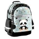 PASO Ученическа ергономична раница PANDA Rainbow, PP24PN-116, момиче, черно и зелено PP24PN-116 PASO Ученическа ергономична раница PANDA Rainbow, PP24PN-116, момиче, черно и зелено PP24PN-116