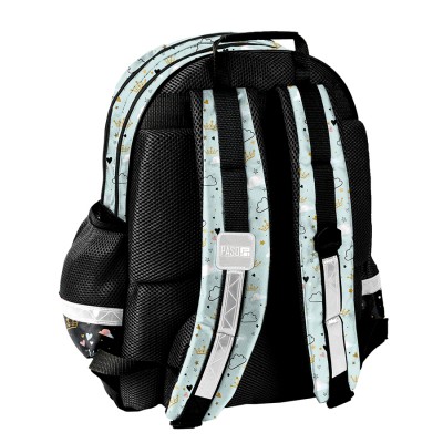 PASO Ученическа ергономична раница PANDA Rainbow, PP24PN-116, момиче, черно и зелено PP24PN-116 PASO Ученическа ергономична раница PANDA Rainbow, PP24PN-116, момиче, черно и зелено PP24PN-116