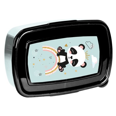 Paso Кутия за храна PANDA Rainbow, PP24PN-3022 PP23PQ-3022, 750мл, момиче, черно и зелено PP24PN-3022 Paso Кутия за храна PANDA Rainbow, PP24PN-3022 PP23PQ-3022, 750мл, момиче, черно и зелено PP24PN-3022