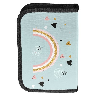 Paso Несесер с 1 цип PANDA Rainbow, PP24PN-P001BW, момиче, зелено и черно PP24PN-P001BW Paso Несесер с 1 цип PANDA Rainbow, PP24PN-P001BW, момиче, зелено и черно PP24PN-P001BW